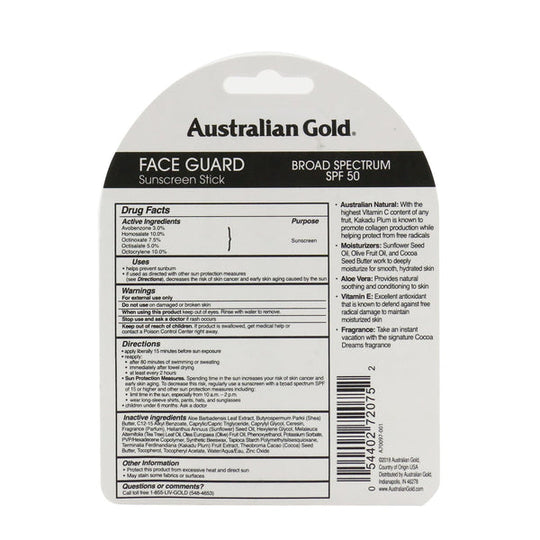 Australian G.Suns.Face Stick spf50 14gr