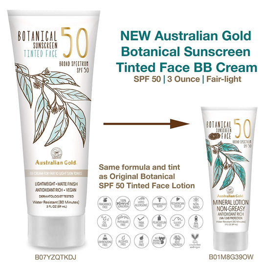 Australian G.Bot.Sun Face spf50 89ml Med