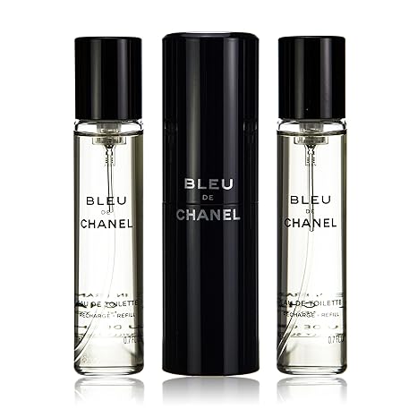 Chanel Blue 3x20ml Vapo Recharges Travel