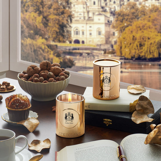 Atkinsons Amber Glory Scented Candle 200g