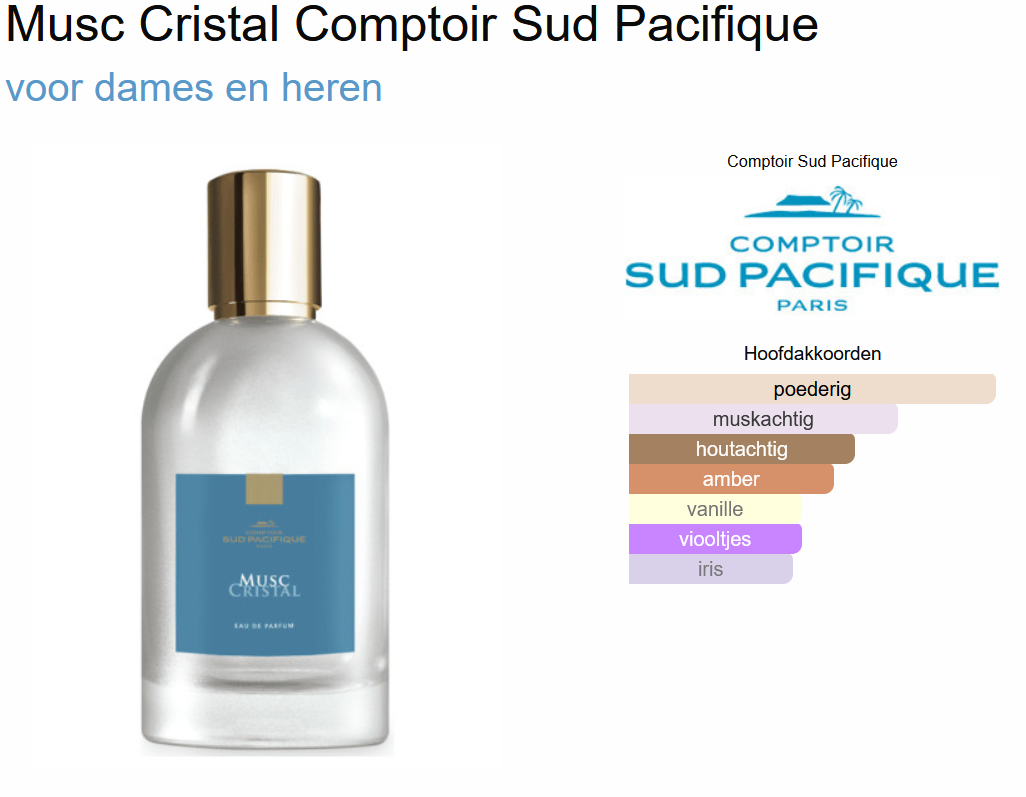 Comptoir SP Musk Cristal edp 100ml