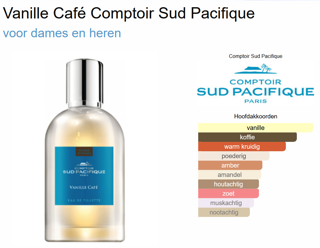 Comptoir Sud Pacifique Vanille Café Eau de Toilette 100 ml