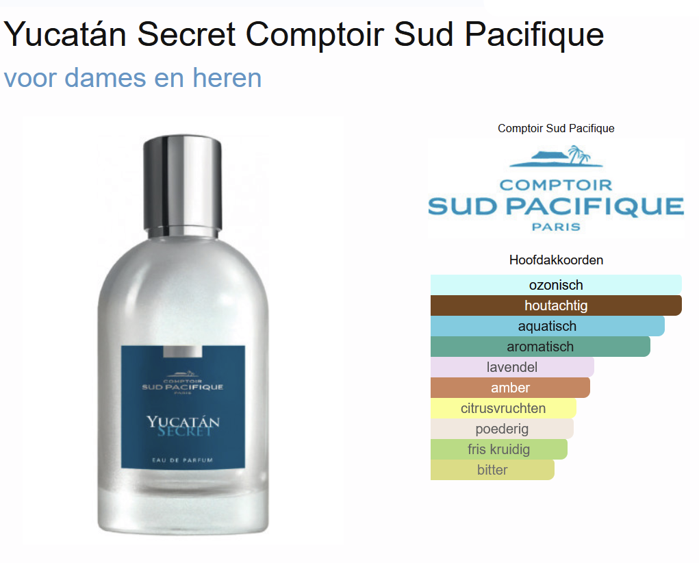 Comptoir Sud Pacifique Yucatan Secret Eau de Parfum 100 ml