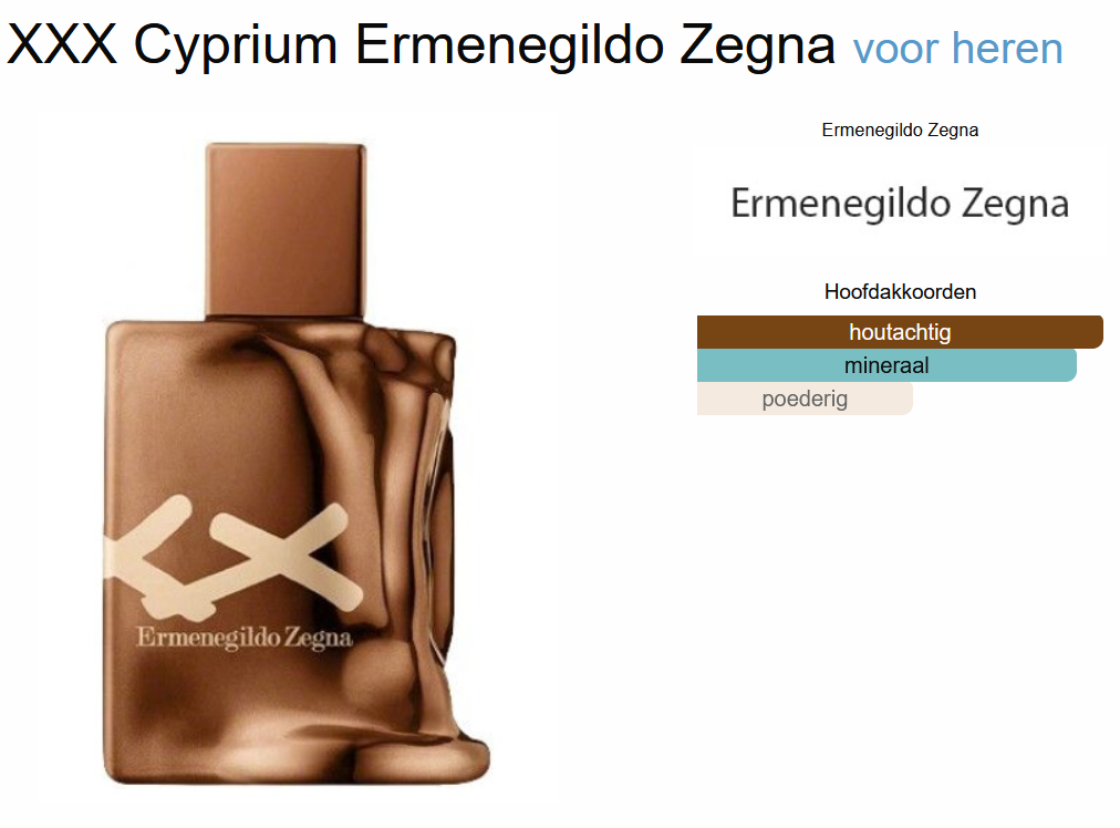 Ermenegildo Zegna Triple Stitch Cyprium Eau de Parfum 100 ml