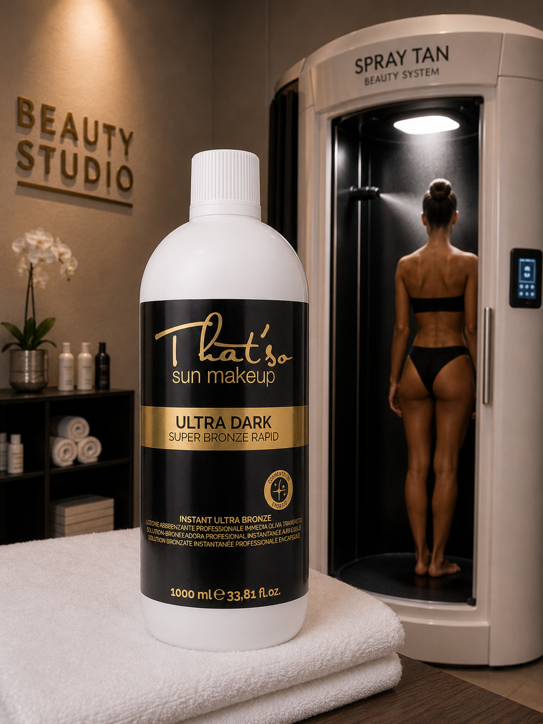 That'so Ultra Dakr Super Bronzer Rapid 10% DHA Professionelle Kabinenware  1000ml