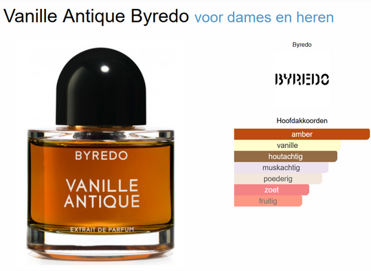 Byredo Byredo Vanille Antique extrait edp 50ml extrait edp 50ml