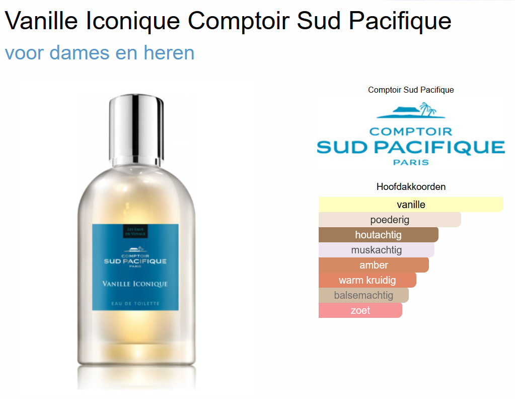 Comptoir Sud Pacifique Vanille Iconique Eau de Toilette 100 ml